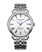 Emile 25.6 mechanisch herenhorloge van zilverkleurig staal
