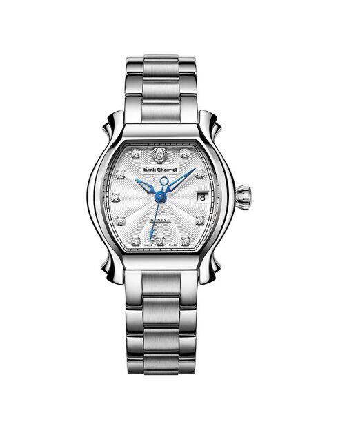 Emile L27.6 mechanisch herenhorloge van zilverstaal