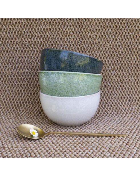 Set Mila in ceramica verde 18 pezzi