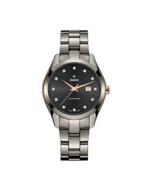 Rado Automatikuhr aus silberfarbenem und blauem Stahl für Damen