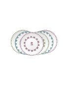 Set Trattoria in porcellana verde/viola/blu 18 pezzi