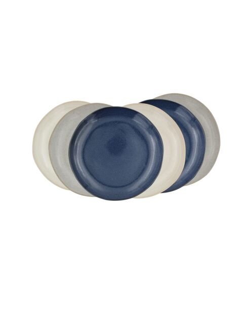 Set Oia in ceramica blu da 30 pezzi