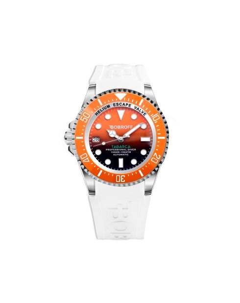 Tabarca Herren-Automatikuhr aus weißem Stahl