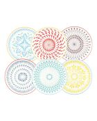 Set 18 pezzi in porcellana multicolore Kyoto