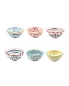 Set 18 pezzi in porcellana multicolore Kyoto