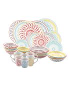 Set da 30 pezzi in porcellana multicolore Kyoto