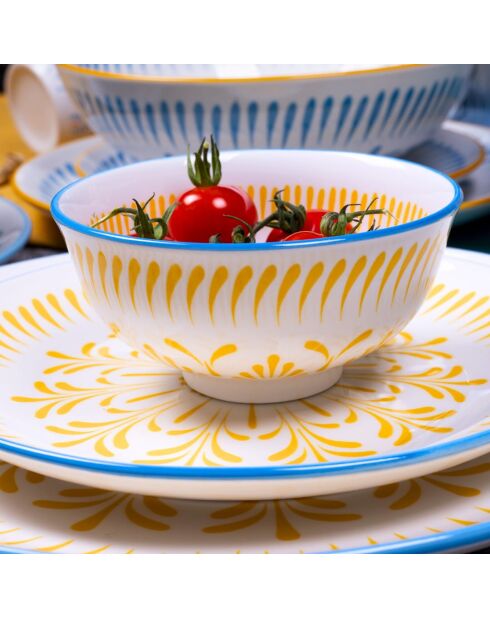 Set da 30 pezzi in porcellana multicolore Kyoto