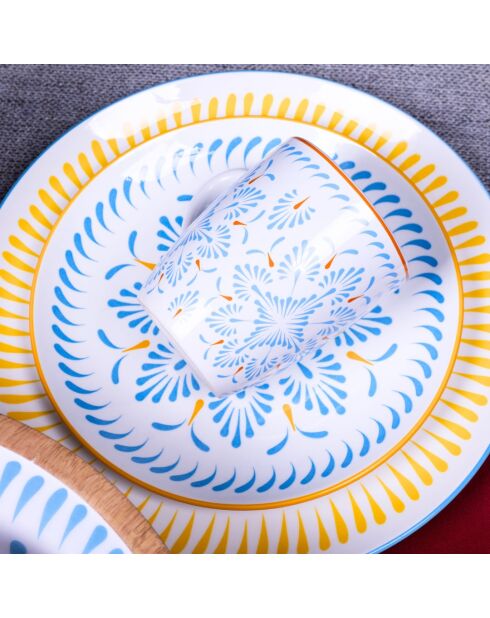 Set da 30 pezzi in porcellana multicolore Kyoto