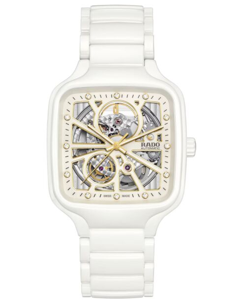 Rado Automatikuhr aus weißem Stahl
