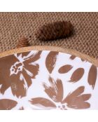 Set mit 2 Hanae Salatschüsseln und Besteck aus braunem Mangoholz