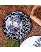 Lot de 6 bols médiums Savana en porcelaine noirs - 15×7 cm