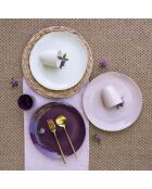 Terra 18-teiliges rosafarbenes Keramikset