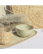 Juego de vajilla Dune de cerámica beige de 32 piezas