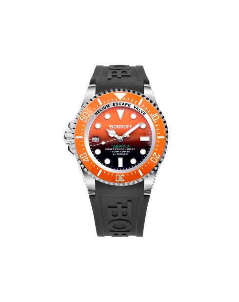 Tabarca Herren-Automatikuhr aus schwarzem Stahl