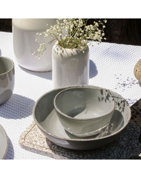 Lot de 6 petits bols Galet en céramique gris - 11x5,5 cm