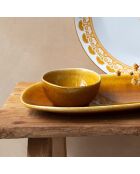 Lot de 6 coupelles Ambre en porcelaine orange - 11x5 cm