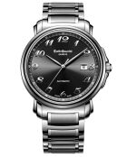 Emile mechanisch herenhorloge van zilverstaal