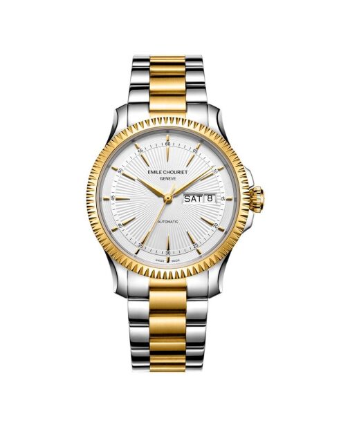 Reloj Emile 28 de acero mecánico plateado/dorado para hombre