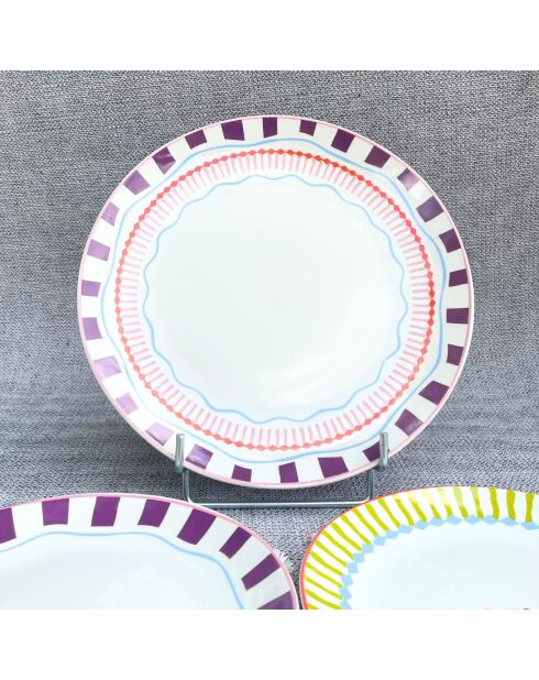 Set 18 pezzi in porcellana multicolore Relax SunLot