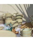 Lot de 6 mugs Dune en céramique beiges - 12,5x9 cm