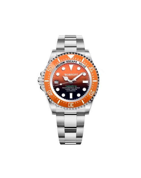 Tabarca Herren-Automatikuhr aus silbernem Stahl