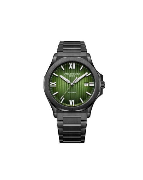 Emile E8.H mechanisch herenhorloge van zwart staal