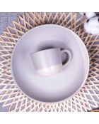 Set di 6 tazze Terre de Sienne in ceramica grigio/bianca - 8,3×6,5 cm