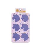 Stampo in silicone viola Happy Cake 6 mini unicorni - 26x15,9x3,3 cm