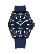 Montre automatique homme Tommy Hilfiger bleue