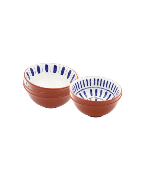 Santorini 30-delig serviesje van blauw porselein