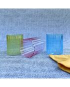 Set di 6 bicchieri in vetro Kyoto multicolore - 7×8,2 cm
