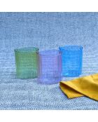 Set di 6 bicchieri in vetro Kyoto multicolore - 7×8,2 cm