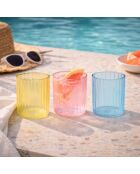 Set di 6 bicchieri in vetro Kyoto multicolore - 7×8,2 cm