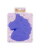 Tortiera Happy cake unicorno in silicone blu - 24,5x23x5 cm