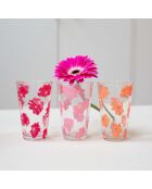 Set mit 6 Glasgläsern Ophelia, 350 ml, rosa