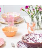 Set mit 6 Glasgläsern Ophelia, 350 ml, rosa