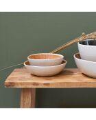 Lot de 6 bols médiums Coralia en porcelaine orange/vert - 15,2×7 cm