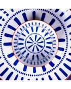 Lot de 6 petits bols Santorin en porcelaine bleus - 11,5×5,5 cm