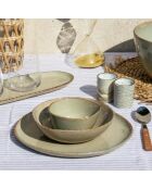 Set van 6 beige Dune keramische soepborden - 18,8x5 cm