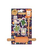 Lot de 6 accessoires Happy cake en silicone orange