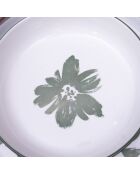 Dessertteller Hanae aus Porzellan, rosa/beige/grün, Durchmesser 19,5 cm, 6 Stück