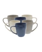 Set di 6 tazze Oia in ceramica blu - 8,3×10 cm
