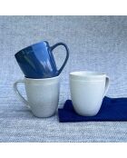 Set di 6 tazze Oia in ceramica blu - 8,3×10 cm