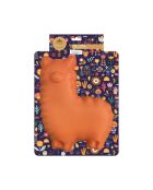 Tortiera Happy Cake Lama in silicone arancione - 30x23x4,8 cm