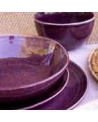 Saladier Terra en céramique rose - 22×5,8cm