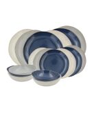 Set Oia in ceramica blu 18 pezzi