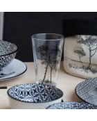 Set di 6 bicchieri in vetro nero Villa les Pins - 350 ml