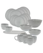 Set de vajilla Galet de cerámica gris de 32 piezas