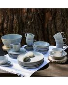 Set de vajilla Galet de cerámica gris de 32 piezas