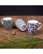 Savana 30-teiliges schwarzes Porzellanservice